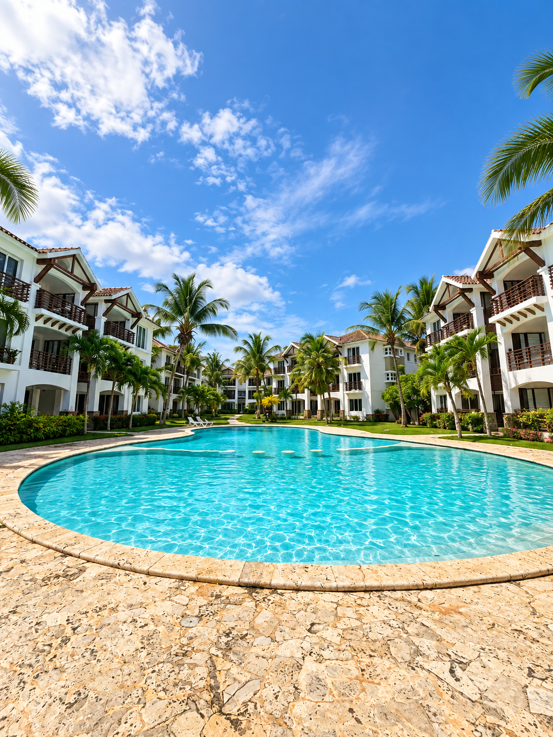 Apartamento amueblado de 2 habitaciones en White Sands, Bávaro–Punta Cana.