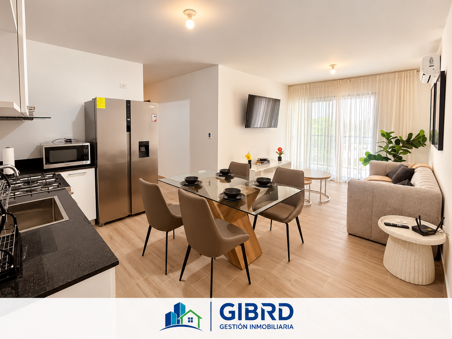 Apartamento de 2 habitaciones totalmente amueblado en Pueblo Bávaro